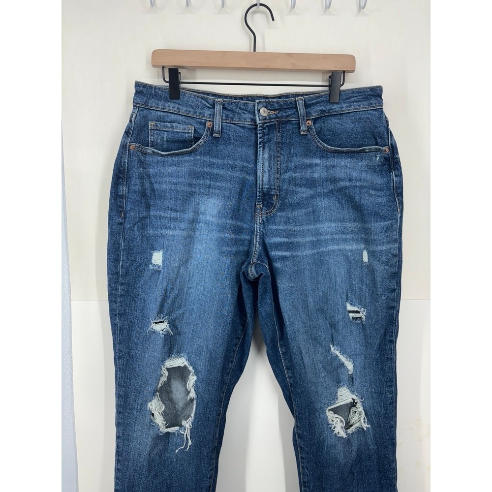 Old Navy high rise Curvy O.G. straight distressed jeans (sz. 14) - Picture 3 of 9